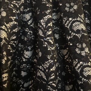 VENUS Black and Cream Fabric